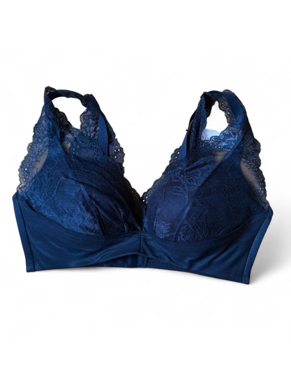 UNDERSTANCE Uplift Plunge Wireless Lace Bra Black 36D